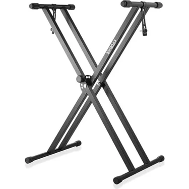 Klavye Standı - Ağır Hizmet Tipi Piyano Standı (NK13-3KG Çift Destekli) - Kilitleme Kayışları ile