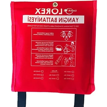 Çantalı Yangın Battaniyesi - 150 cm x 180