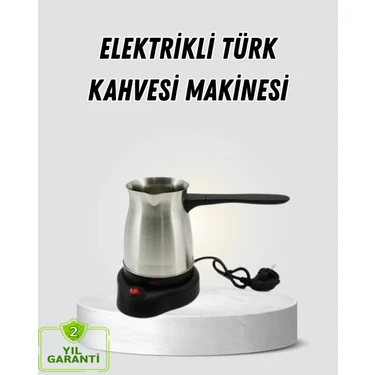 Esranın Dünyası 800W Paslanmaz Elektrikli Cezve Gizli Rezistans ve Ergonomik