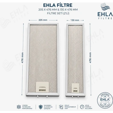 Ehla Filtre Esty 1390,1350 Aspiratör Filtre