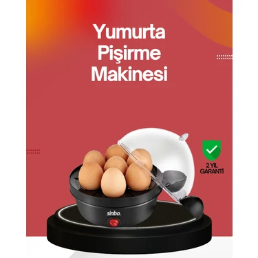 TeknoKapsül 7 Yumurtalık Buharlı Yumurta Pişirme Otomatik Kapanma Özellikli