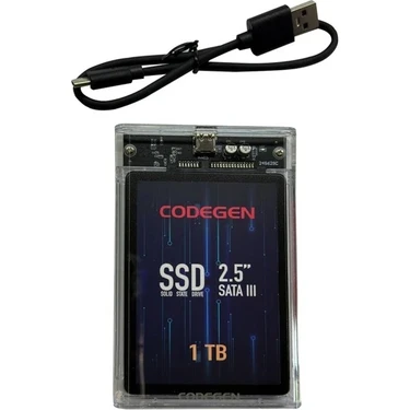 TeknoKapsül Codegen 1tbssdext2 1tb USB 3.0 Taşinabilir SSD