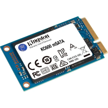 Kingston KC600 Msata 256 Ssd, SKC600MS/256G, 550MB/S - 500MB/S Okuma -