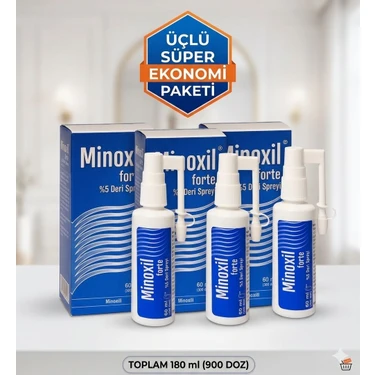 Humanis Minoxil Forte Üçlü Paket Saç