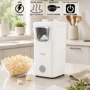 Mioji Mio Popx1 Yağsız Kompakt Mısır Patlatma Makinesi -