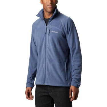Columbia AE3039-479 Fast Trek II Full Zip Erkek Polar Mavi Renk Yumuşak Polyester Kumaşla Dört