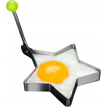 İlk El Grup Metalik Yıldız Şeklinde Metal Omlet Yumurta ve Krep Kalıpları