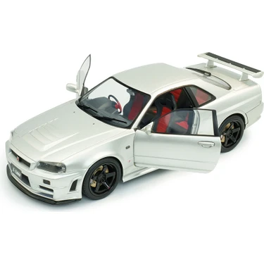 ミニカー NISSAN SKYLINE GT-R R34 1999 1/8 vol.5 Solido 1:18 Ölçek 1999 Nissan Skyline R34 Gt-R Z-Tune Fiyatı