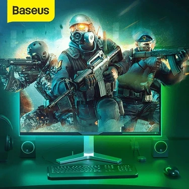 İlk El Grup Ieg™ Baseus Game Light Rgb 5050 Esnek Oyuncu Pc LED Şerit Işık 5W15