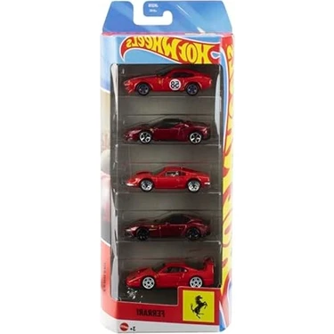 Cekar Store Hot Wheels 5'li Ferrari Araba Seti