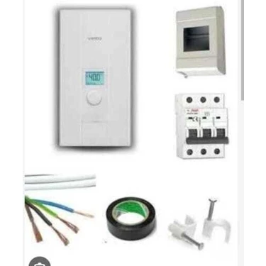 Veito Blue S 380 Volt 3 Faz Dijital Ani Su Isıtıcı 21 Kw - Merkezi Sistem 3mt Kablolu