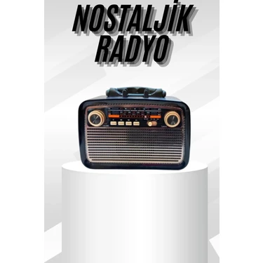 İlk El Grup Müzik Kutusu Bluetooth Bağlantılı El Fenerli Nostaljik Tasarım
