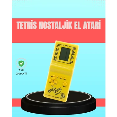 İlk El Grup Retro Tetris El Aterisi – Pil ile Çalışan Taşınabilir Mini Oyun