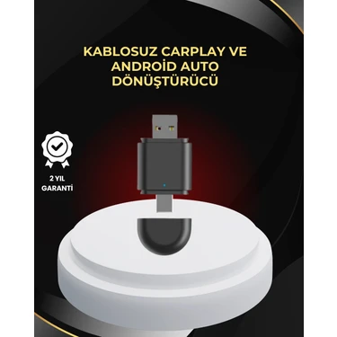 İlk El Grup Kablosuz Carplay ve Android Auto Dönüştürücü – Usb-A & Type-C Girişli Akıllı