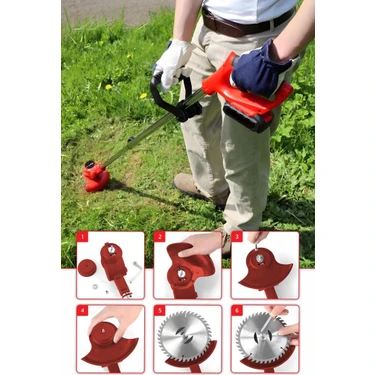 Aprilla ACT-8966 21V Güçlü Şarjlı Ot ve Çim Biçme Makinesi Fiyatı