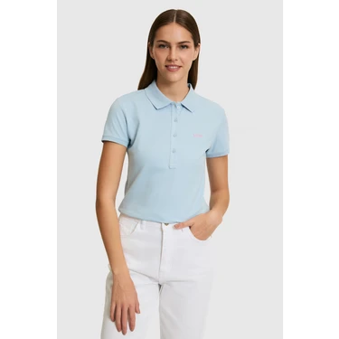 U.s. Polo Assn. Kadın Açık Mavi Tişört Basic