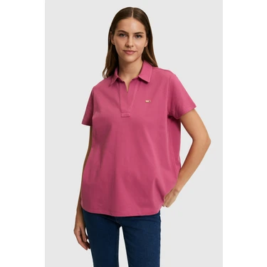 U.s. Polo Assn. Kadın Fuşya Tişört Basic