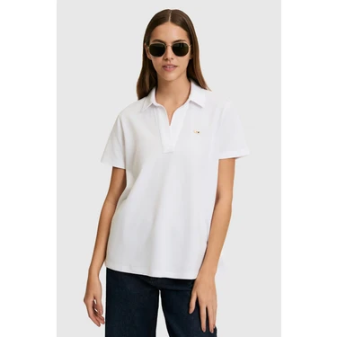 U.s. Polo Assn. Kadın Beyaz Tişört Basic