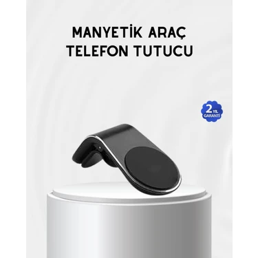 Uravas Store Araç Içi Manyetik Telefon Tutucu Güçlü Klipsli ve 360 Derece