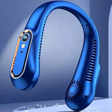 Ensiga Boyun Tipi Taşınabilir Fan Şarjlı Boyun Vantilatörü Sessiz Çalışan 360° Hava Akışlı
