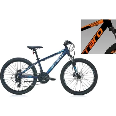 Carraro Force 420 Erkek Dağ Bisikleti 325H Hd 24 Jant 21 Vites Mat Sıyah Turuncu