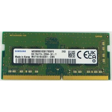 Samsung M471A1K43EB1-CWE 8GB 3200 MHz DDR4 Notebook RAM Oyun ve Tasarım Uyumlu Yüksek