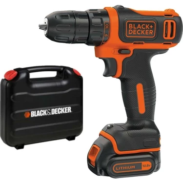 Black & Decker Bdcdd12K 10.8Volt/1.5Ah Li-ion Akülü Vidalama Metal Mandren ve Kompakt