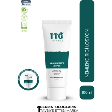 TTO Nemlendirici Losyon 100 ml Çay Ağacı Yağı ve Çinko Oksit ile Normal Ciltler İçin Etkili