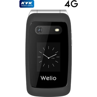 Welio Wkey T310 4g Tuşlu Kapaklı Cep Telefonu Kameralı Asker Telefonu Yaşlı Cep Telefonu (Kvk