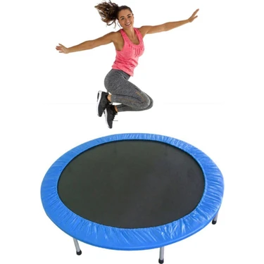 Trend Deluxe 92 cm Çap Trambolin 36 İnç Mavi Renkli Katlanamayan Yüksek