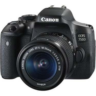 Canon Eos 750D 18-55Mm Is Stm DSLR Fotoğraf Makinesi 6000 x 4000 Fotoğraf Çözünürlüğü ve 22.3 x
