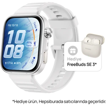 Huawei Watch Fit 5 Pro Akıllı Saat - Beyaz, Bluetooth Kulaklık Hediye, Nfc ile Ödeme, Kapsamlı