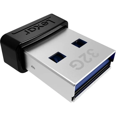 Lexar 32GB Jumpdrive S47 USB 3.1 Flash Bellek Hızlı Okuma 250 MB/sn Siyah Renk 