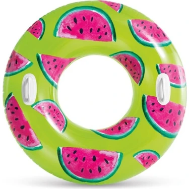Popüler Sepet Tropikal Meyve Desenli Simit 107 cm (9+ Yaş) -