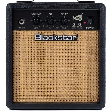 Blackstar Debut 10e 10W Elektro Gitar Amfisi Siyah Renk ile Premium Ses