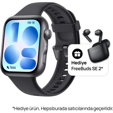 Huawei Watch Fit 5 Akıllı Saat - Siyah, Bluetooth Kulaklık Hediye, Gelişmiş Uyku Takibi, Uzun Pil