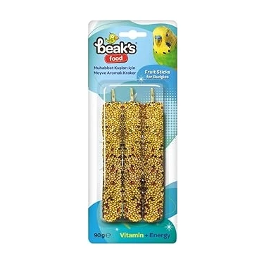 Uravas Store Beak's Kuşlar Için Ek Besinler, Blister, Meyveli Muhabbet Krakeri, 3 Ad x 10
