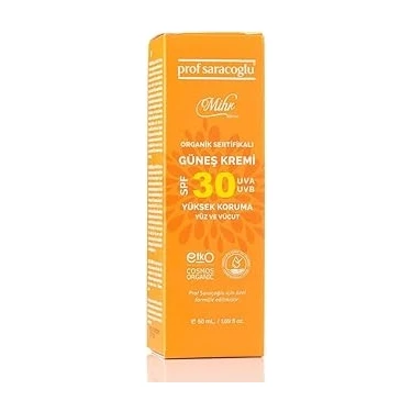 Uravas Store Prof Saracoglu Mihr Organik Güneş Kremi SPF30