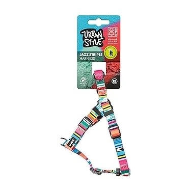 Uravas Store -Pets Urban Style Jazz Stripes Göğüs Tasması