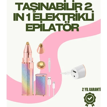 Uravas Store 8000 Rpm Taşınabilir Epilatör – Kaş Düzeltici ve Dudak Epilatörlü Pille