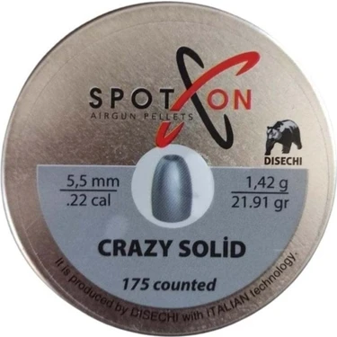 Spoton Crazy Solid 5.5mm Hava.lı Tüfek Saçma 5.5