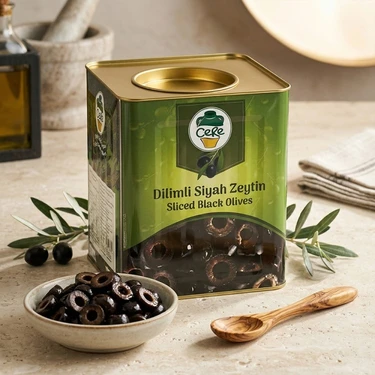 Cere Dilimli Siyah Zeytin – 8 kg Teneke Fiyatı - Taksit Seçenekleri