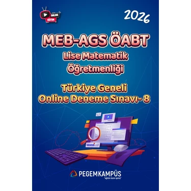 Pegem Kampüs 2026 MEB-AGS ÖABT Lise Matematik Öğretmenliği Türkiye Geneli