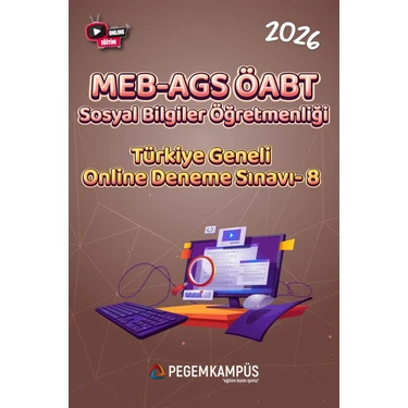 Pegem Kampüs 2026 MEB-AGS ÖABT Sosyal Bilgiler Öğretmenliği Türkiye Geneli