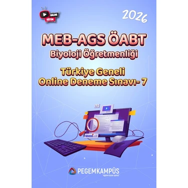 Pegem Kampüs 2026 MEB-AGS ÖABT Biyoloji Öğretmenliği Türkiye Geneli Online