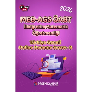 Pegem Kampüs 2026 MEB-AGS ÖABT İlköğretim Matematik Öğretmenliği Türkiye
