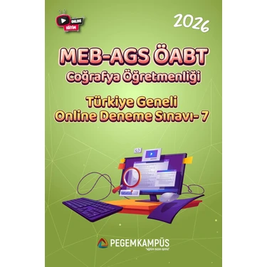 Pegem Kampüs 2026 MEB-AGS ÖABT Coğrafya Öğretmenliği Türkiye Geneli Online