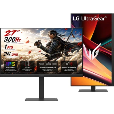 Lg 27' Ultragear 27G640A-B 1ms 300Hz Qhd IPS Gamıng