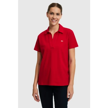 U.s. Polo Assn. Kadın Kırmızı Tişört Basic