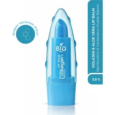 Bio Asia Kolajen & Aloe Vera Lip Balm – Dolgunlaştırıcı & Nem Canlandırıcı Dudak